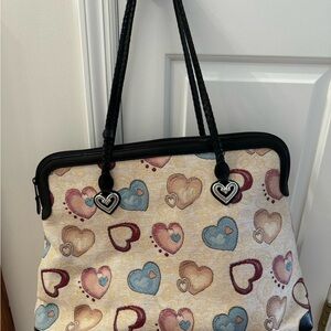 BRIGHTON HEARTS TAPESTRY LARGE TOTE